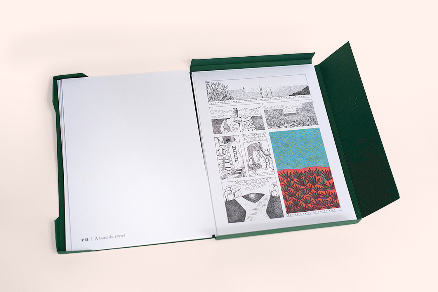 Pages intérieures Topoïïï, un livre de Claire Nicolet chez les éditions du Trainailleur
